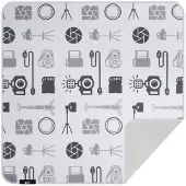 JJC SA CL Washable Protective Wrap, Housse pour appareil photo, Noir, Blanc, Gris