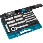 Hazet Jeu de clés à douille pour support de jambe de force à ressort 4910/13 355mm