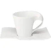 Villeroy Boch Tasse à café avec soucoupe Villeroy &amp; Boch NewWave Caffe, 140 ml