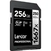 Lexar SDXC, 256 GB 256 Go UHS-II Classe 10