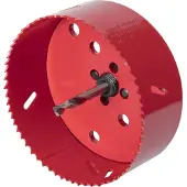Wolfcraft Scie cloche 112 mm Bi-Métal Rouge 5496000