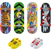 Hot Wheels Skate Tony Hawk Fingerboard & Chaussures de Skate Retirables Multipack