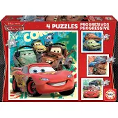 Educa Puzzle progressif CARS - Garçons et filles - À partir de 3 ans - Dessins animés et bandes dessinées