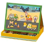 Petit Collage Construction Magnetic Jaune Enfants