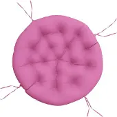 vidaXL Coussin rond rose Ø 100 x11 cm tissu oxford