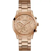 GUESS Montre à affichage analogique 'CHELSEA' or rose