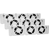 LDY Ventilateur de radiateur - Amplificateur de radiateur Tripleset 9 Ventilateur-Radiateur-Triple