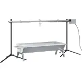 vidaXL Gril rotisserie Automatique Acier inoxydable