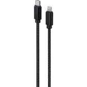 Gembird Câble CM à 8 broches en coton tressé avec connecteurs métalliques, 1,8 m, noir (1.80 m, USB 2.0)