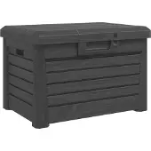 vidaXL Coffre à coussins d'extérieur Anthracite 73x50,5x46,5 cm Polypropylène