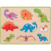 Bigjigs Puzzle en bois Dinosaures, Big Jigs