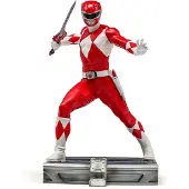Iron Studios Statua Czerwonego Rangersa 1/10 od - Power Rangers 17 cm