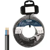 EDM Câble Plat Parallèle 2x2,5mm Câble électrique Plat 2x2.5mm -