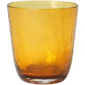 Broste Copenhagen Verres martelés 33,5cl ambre - lot de 12 pièces