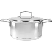Demeyere Silver 7 Kookpot 24 cm met dubbelwandig deksel, Poêle + casserole, Argent