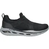 SKECHERS Herren Slipper Sportif Semelle en caoutchouc noir