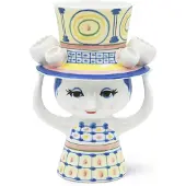 Bjørn Wiinblad Lady-h20.5 Cm Ceramic Vase Multicolore