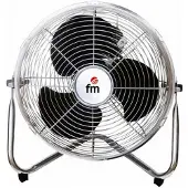 FM Calefacción Ventilateur pour sol Grupo FM F30 Ø 30 cm 55W Noir