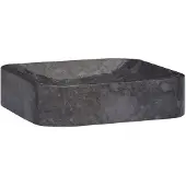 vidaXL Evier 40x40x10 cm Marmor Schwarz