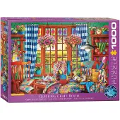 Eurographics Puzzle Atelier de couture Patchwork 1000 pièces