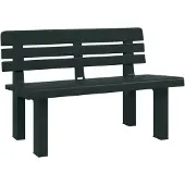 vidaXL Banc de jardin vert 110x52x71 cm polypropylène