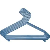 Bieco Cintre 8 Pièces Set, Platique Bleu