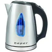 Beper BB.002, Bouilloire électrique, Argent, Noir