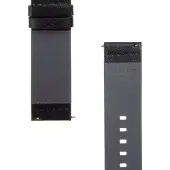 Source Bande en cuir 22mm (22 mm, Cuir véritable), Sangles de montre, Noir