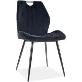 Signal Chaise tapissée ANIKA - noir