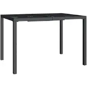 vidaXL Table de jardin 110x80x72 cm acier anthracite