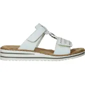 Rieker Mule beige / argent / blanc