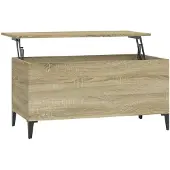 vidaXL Table basse en chêne Sonoma 90x44,5x45 cm Bois composite