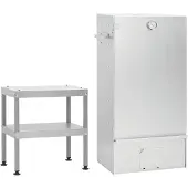 vidaXL Fumoir avec table Acier galvanisé
