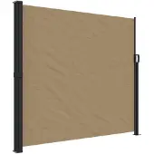 vidaXL Marquise latérale extensible Taupe 180x300 cm