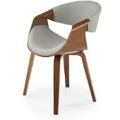 Halmar Chaise K544 gris cendré / noyer