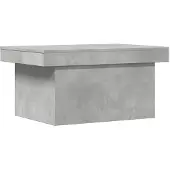 vidaXL Table basse gris béton 100x55x40 cm Bois composite