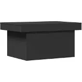 vidaXL Table basse noire 80x55x40 cm bois composite