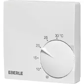 Eberle Controls Thermostat d'ambiance RTR S 6124 6, Slimline Régulateur de température ambiante, Thermostat, Blanc