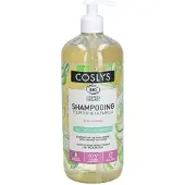 Coslys shampooing familial aloe vera bio tous types de cheveux flacon pompe 1000 ml Shampooing