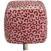 Doing Goods Pouf léopard rose petit