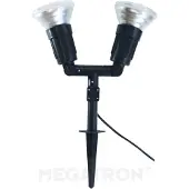 MEGATRON Lampe à piquet "CAPPI" 2 flammes