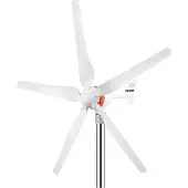 Markenlos Éolienne blanche à 5 pales, 500 W