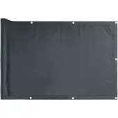 vidaXL Pare-vue balcon Anthracite 600x75 cm PVC