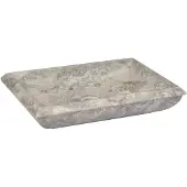vidaXL Lavabo Gris 50x35x10 cm Marbre