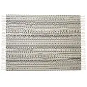 Beliani Couverture Panvel Coton 130 X 180 Cm Blanc