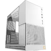 Geometric Future King Arthur Midi-Tower Gehäuse - weiß King Arthur Case Mid Tower No-Power Tempered Glass White