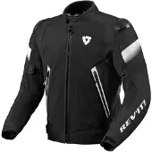 REV'IT! Control Air H2O Jacket Black White Taille 3XL