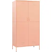The Living Store Armoire Rosa 90x50x180 cm Acier