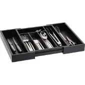Relaxdays Range-couverts, Range-couverts, Noir