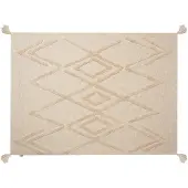 Beliani Couverture Morbi Coton 130 X 180 Cm Beige